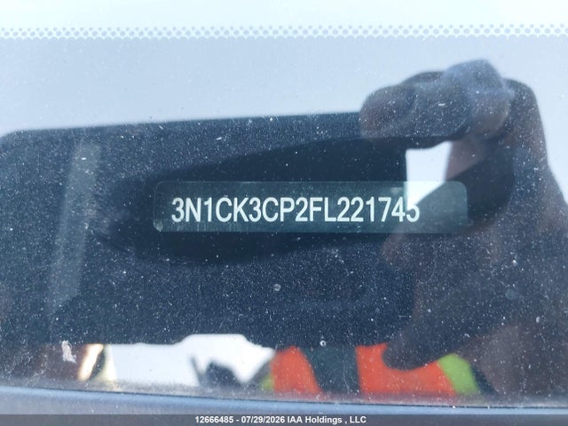 2015 Nissan Micra S/sr/sv მანქანა იყიდება აუქციონზე, vin: 3N1CK3CP2FL221745, აუქციონის ნომერი: 12666485