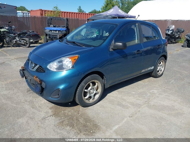 2015 Nissan Micra S/sr/sv მანქანა იყიდება აუქციონზე, vin: 3N1CK3CP2FL221745, აუქციონის ნომერი: 12666485