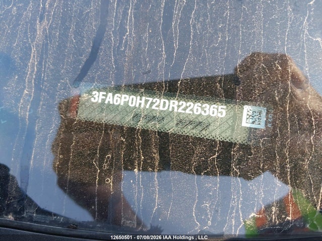 12650501 :رقم المزاد ، 3FA6P0H72DR226365 vin ، 2013 Ford Fusion Se مزاد بيع