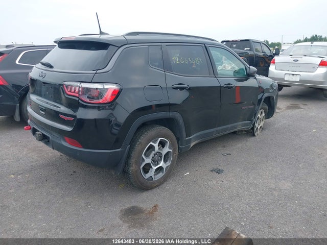 Продажа на аукционе авто 2022 Jeep Compass Trailhawk, vin: 3C4NJDDB3NT118687, номер лота: 12643483