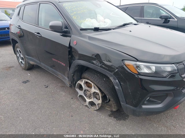 Продажа на аукционе авто 2022 Jeep Compass Trailhawk, vin: 3C4NJDDB3NT118687, номер лота: 12643483
