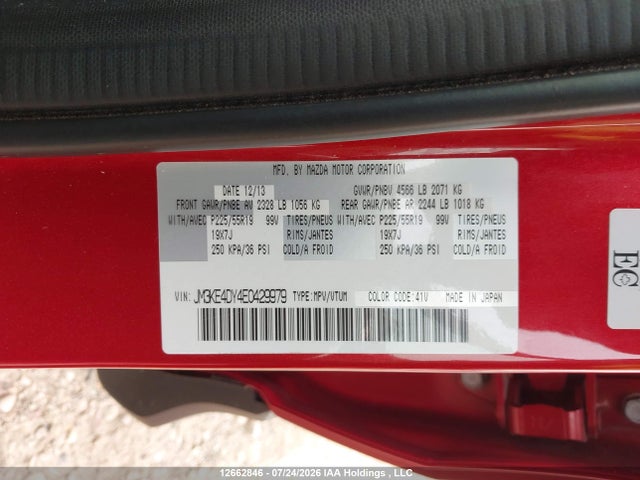 Mazda Cx -5 Gt 4dr Awd 2014 JM3KE4DY4E0429979 Image 18
