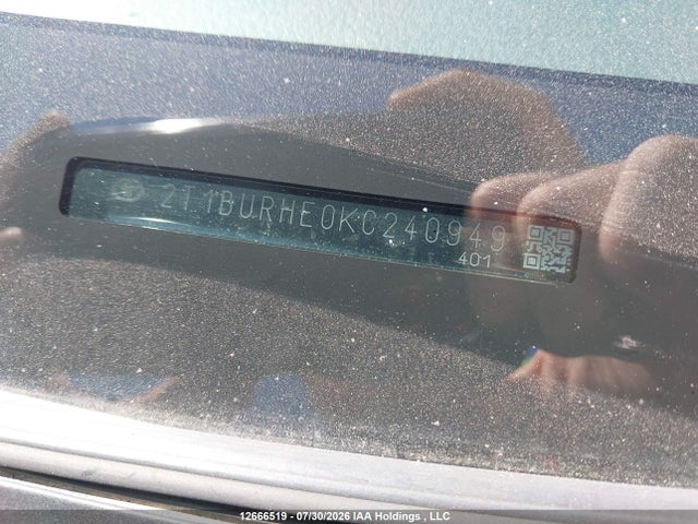 12666519 :رقم المزاد ، 2T1BURHE0KC240949 vin ، 2019 Toyota Corolla L/le/xle/se/xse مزاد بيع
