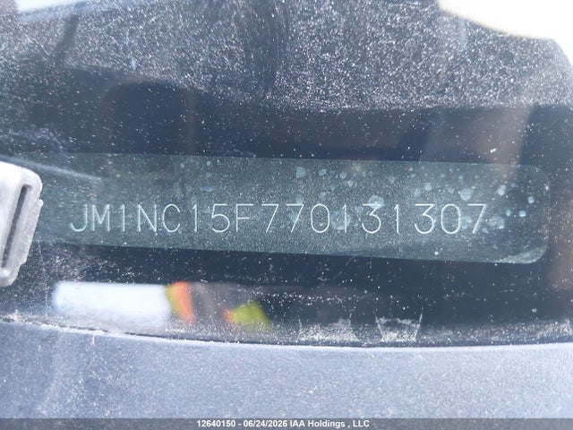 2007 Mazda Mx-5 Gs/gt/gx მანქანა იყიდება აუქციონზე, vin: JM1NC15F770131307, აუქციონის ნომერი: 12640150