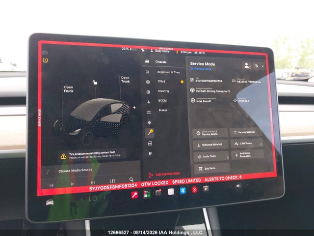 Tesla Model Y 2021 5YJYGDEF8MF081324 Image 7