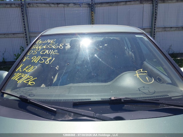 Aukcja sprzedaży 2003 Honda Civic, vin: 2HGES16643H911581, numer aukcji: 12666568