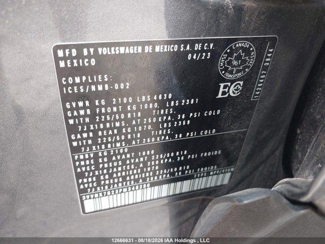 3VVNX7B23PM348280 Volkswagen Taos