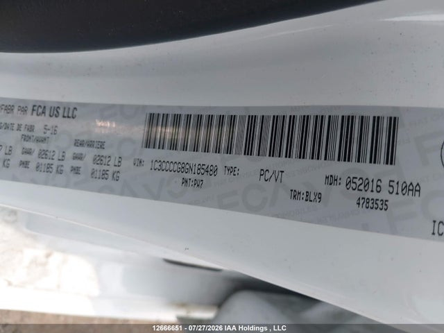 Chrysler 200 C 2016 1C3CCCCG8GN185480 Image 9
