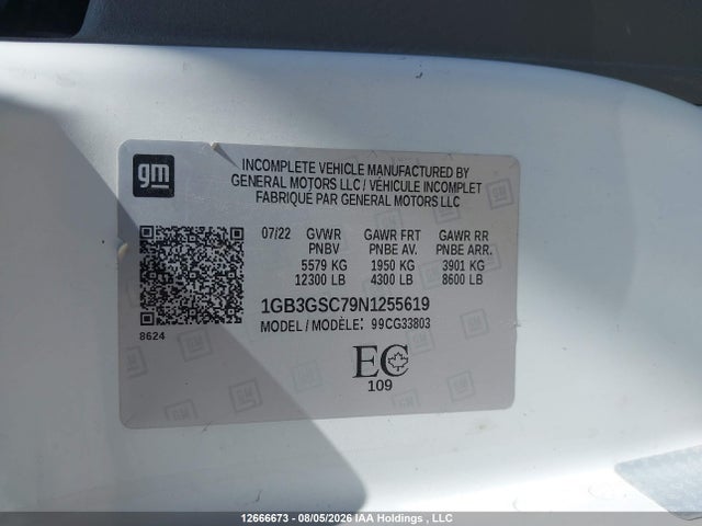 1GB3GSC79N1255619 Chevrolet EXPRESS G3500