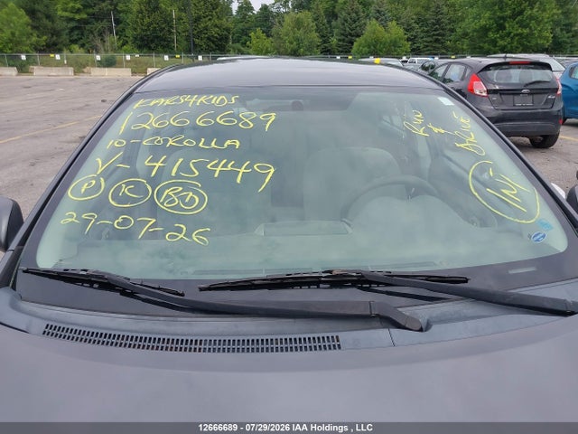 Продаж на аукціоні авто 2010 Toyota Corolla, vin: 2T1BU4EE4AC415449, номер лоту: 12666689