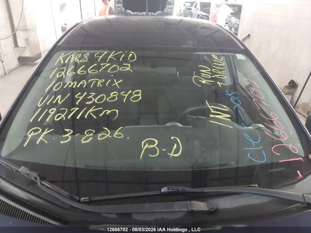 12666702 :رقم المزاد ، 2T1KU4EE5AC430848 vin ، 2010 Toyota Matrix مزاد بيع