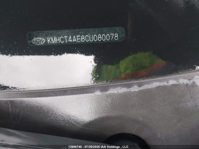2012 Hyundai Accent მანქანა იყიდება აუქციონზე, vin: KMHCT4AE8CU080078, აუქციონის ნომერი: 12666740