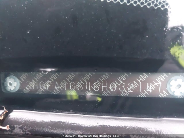 2006 Honda Civic Lx მანქანა იყიდება აუქციონზე, vin: 2HGFA16546H032147, აუქციონის ნომერი: 12666781