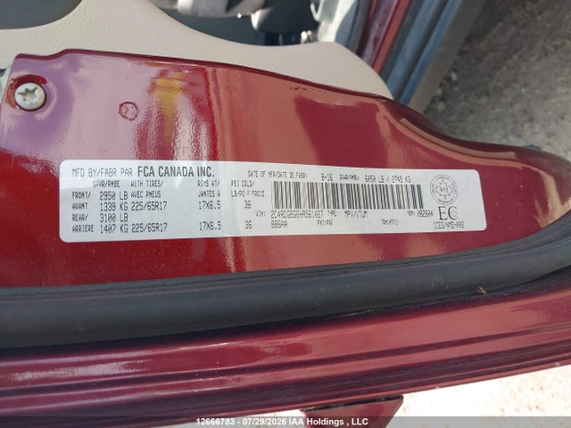 Dodge Grand Caravan Cvp/sxt 2017 2C4RDGBG6HR561027 Image 9