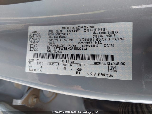 Ford F-350 Lariat 2024 1FT8W3BN2REE27143 Image 9