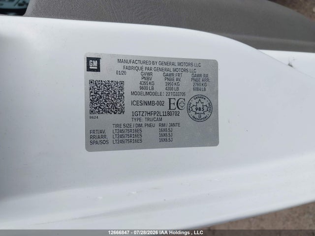 1GTZ7HFP2L1180702 GMC Savana G3500