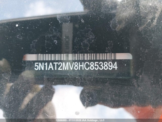 Aukcja sprzedaży 2017 Nissan Rogue Sv/sl, vin: 5N1AT2MV8HC853894, numer aukcji: 12666869