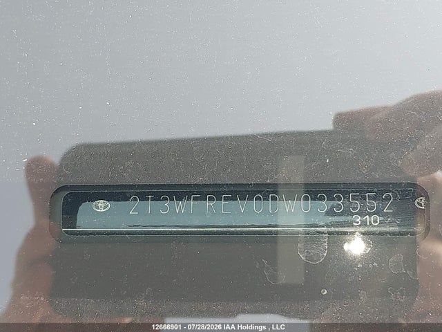 12666901 :رقم المزاد ، 2T3WFREV0DW033552 vin ، 2013 Toyota Rav4 Xle مزاد بيع
