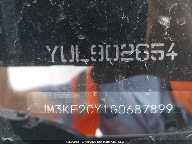 Aukcja sprzedaży 2016 Mazda Cx-5, vin: JM3KE2CY1G0687899, numer aukcji: 12666912