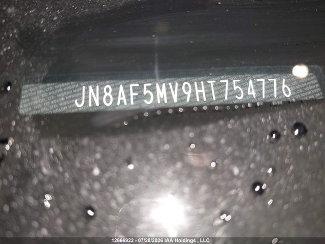JN8AF5MV9HT754776 Nissan Juke S/sv/sl/nismo