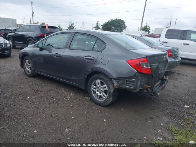 2012 Honda Civic Lx მანქანა იყიდება აუქციონზე, vin: 2HGFB2F44CH104227, აუქციონის ნომერი: 12666935