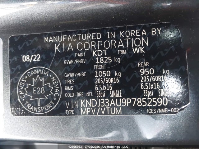 Aukcja sprzedaży 2023 Kia Soul Ex/ex Premium/ex+, vin: KNDJ33AU9P7852590, numer aukcji: 12666963