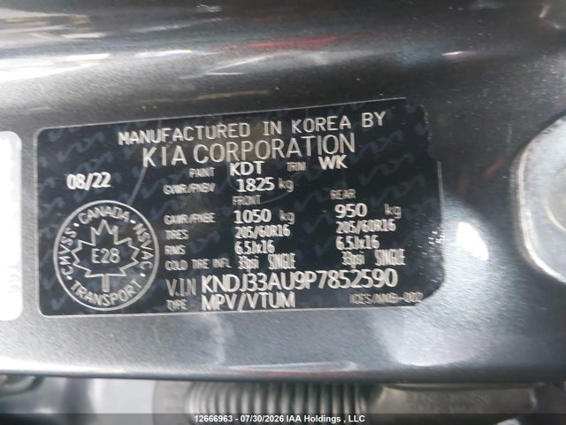 Aukcja sprzedaży 2023 Kia Soul Ex/ex Premium/ex+, vin: KNDJ33AU9P7852590, numer aukcji: 12666963