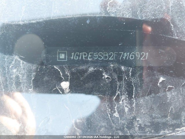 Aukcja sprzedaży 2015 Chevrolet Cruze Lt, vin: 1G1PE5SB2F7116921, numer aukcji: 12666992