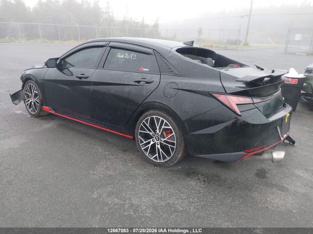 2022 Hyundai Elantra N მანქანა იყიდება აუქციონზე, vin: KMHLW4AK1NU003018, აუქციონის ნომერი: 12667083