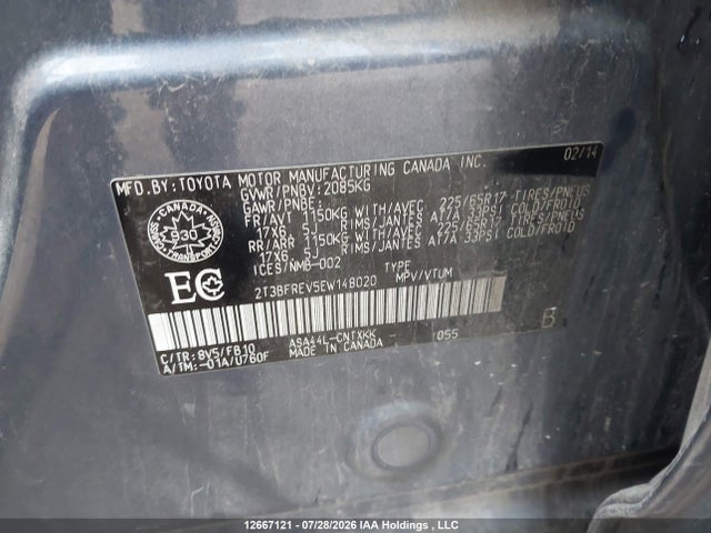 Toyota RAV4 LE 2014 2T3BFREV5EW148020 Image 19