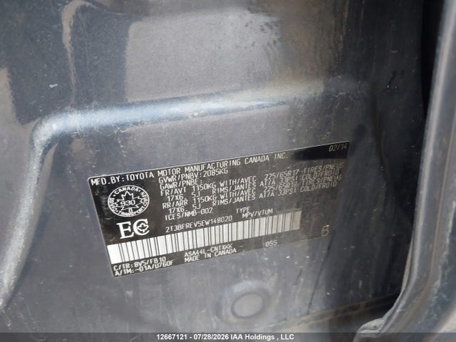 Toyota RAV4 LE 2014 2T3BFREV5EW148020 Image 9
