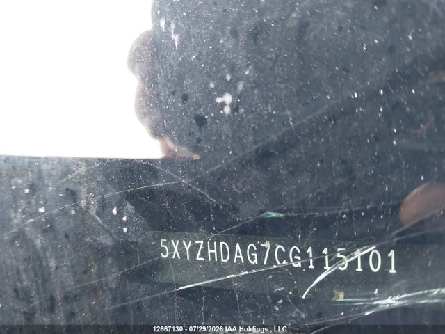 12667130 :رقم المزاد ، 5XYZHDAG7CG115101 vin ، 2012 Hyundai Santa Fe Se مزاد بيع