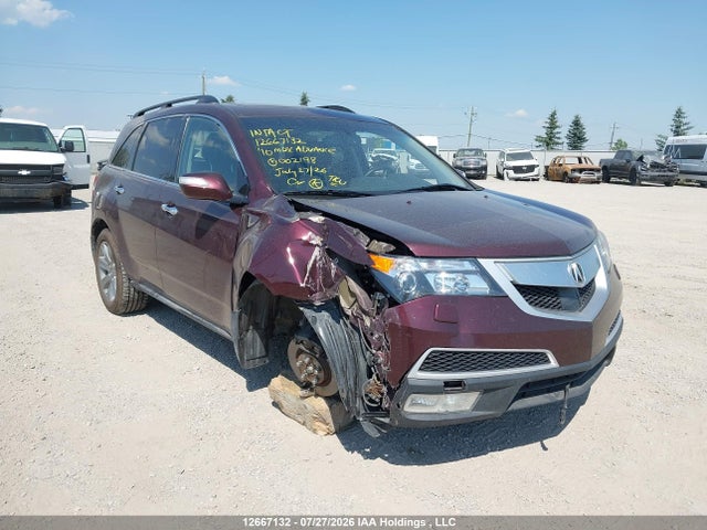 Auction sale of the 2010 Acura Mdx Advance, vin: 2HNYD2H76AH002198, lot number: 12667132