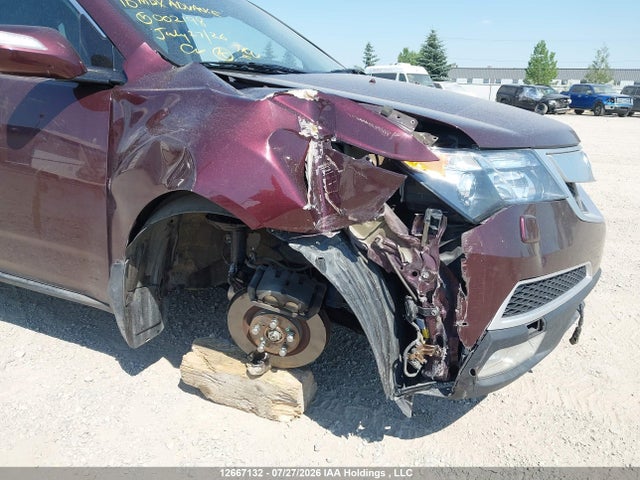 12667132 :رقم المزاد ، 2HNYD2H76AH002198 vin ، 2010 Acura Mdx Advance مزاد بيع