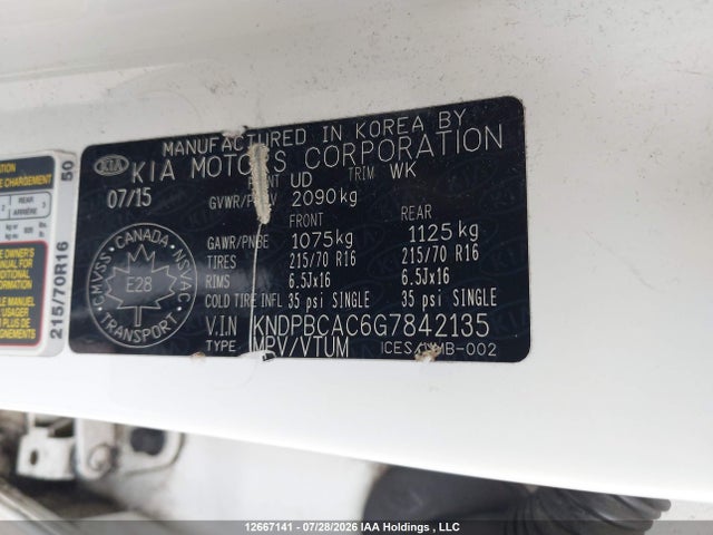 KIA Sportage Lx 2016 KNDPBCAC6G7842135 Image 18