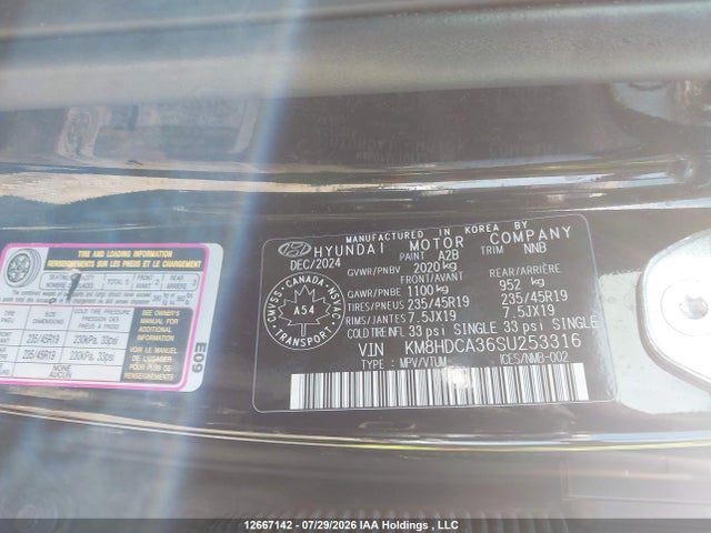 Продажа на аукционе авто 2025 Hyundai Kona Preferred Sport Awd, vin: KM8HDCA36SU253316, номер лота: 12667142