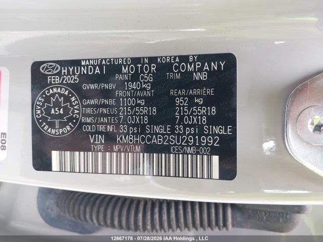 Hyundai Kona Sel 2025 KM8HCCAB2SU291992 Image 9