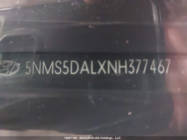 Продажа на аукционе авто 2022 Hyundai Santa Fe Ultimate Calligraphy, vin: 5NMS5DALXNH377467, номер лота: 12667198