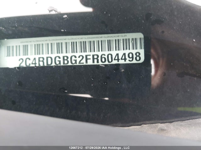 Aukcja sprzedaży 2015 Dodge Grand Caravan Se, vin: 2C4RDGBG2FR604498, numer aukcji: 12667212