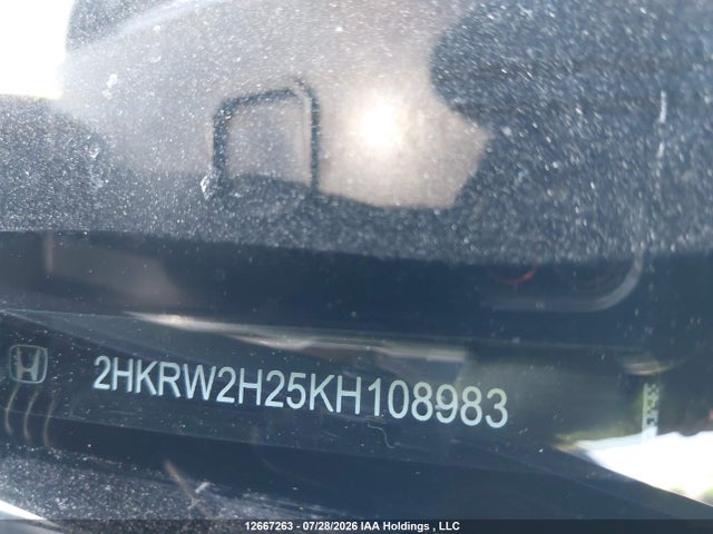 2019 Honda Cr-v Lx მანქანა იყიდება აუქციონზე, vin: 2HKRW2H25KH108983, აუქციონის ნომერი: 12667263