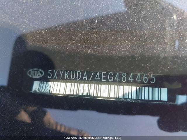 12667286 :رقم المزاد ، 5XYKUDA74EG484465 vin ، 2014 Kia Sorento Ex V6 مزاد بيع