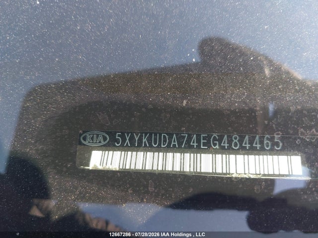 12667286 :رقم المزاد ، 5XYKUDA74EG484465 vin ، 2014 Kia Sorento Ex V6 مزاد بيع