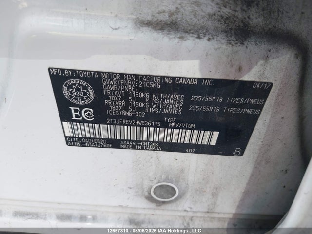 Toyota RAV4 SE 2017 2T3JFREV2HW636115 Image 21