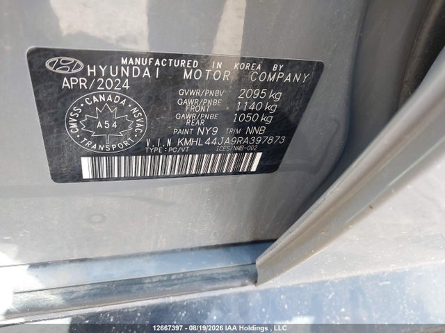Hyundai Sonata 2024 KMHL44JA9RA397873 Image 9