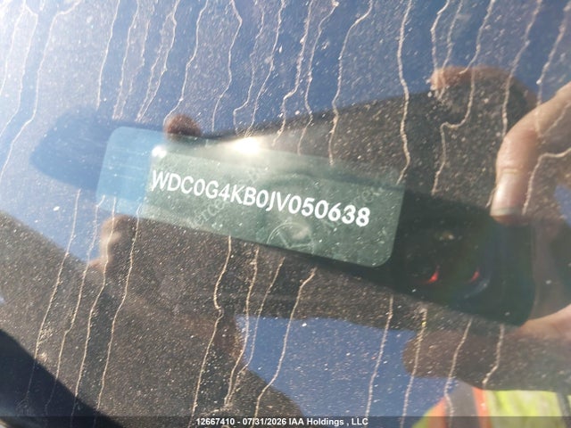 12667410 :رقم المزاد ، WDC0G4KB0JV050638 vin ، 2018 Mercedes-benz Glc 300 4matic مزاد بيع