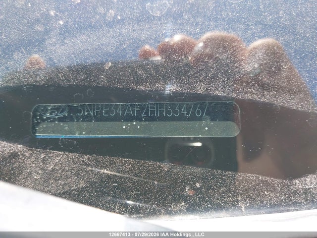 12667413 :رقم المزاد ، 5NPE34AF2HH534767 vin ، 2017 Hyundai Sonata مزاد بيع