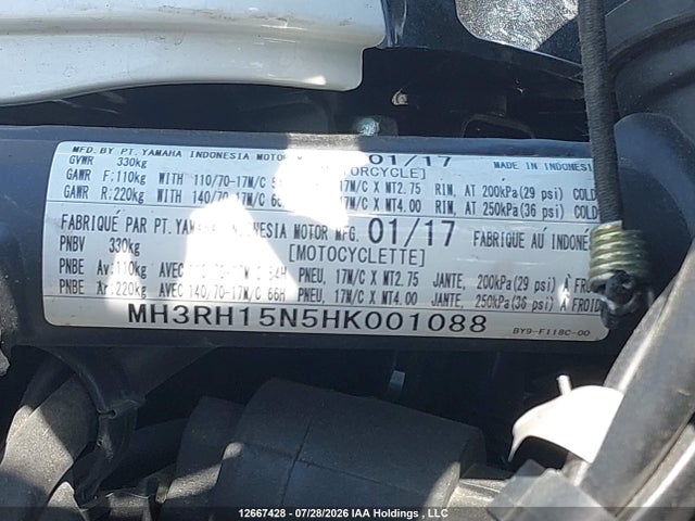 Yamaha Yzfr3 A 2017 MH3RH15N5HK001088 Image 20