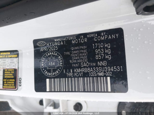 Hyundai Venue Essential W/two-tone 2025 KMHRB8A33SU394531 Image 21