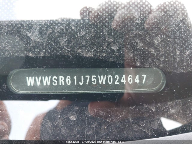 12644208 :رقم المزاد ، WVWSR61J75W024647 vin ، 2005 Volkswagen Jetta Gls Tdi مزاد بيع