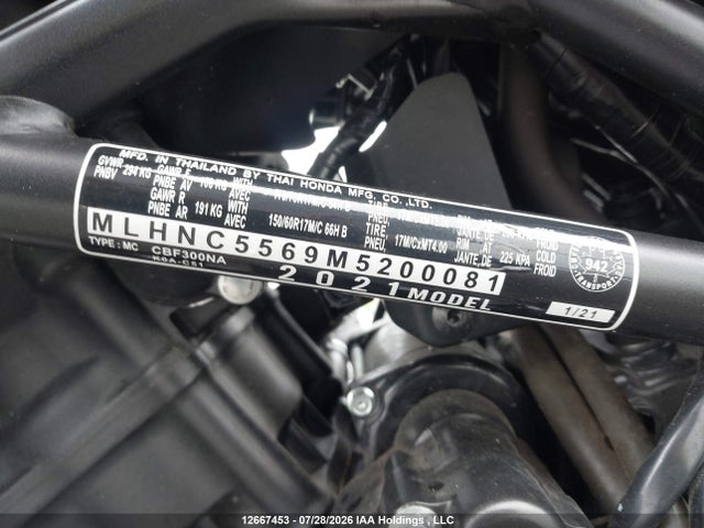 Honda Cb300 Ra 2021 MLHNC5569M5200081 Image 10